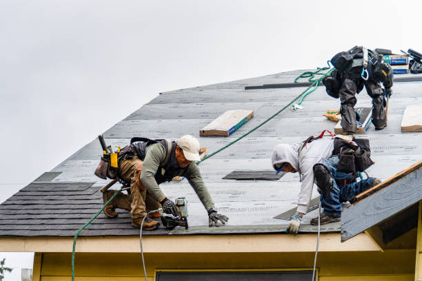 Professional Roofing technician working in Corral, ID